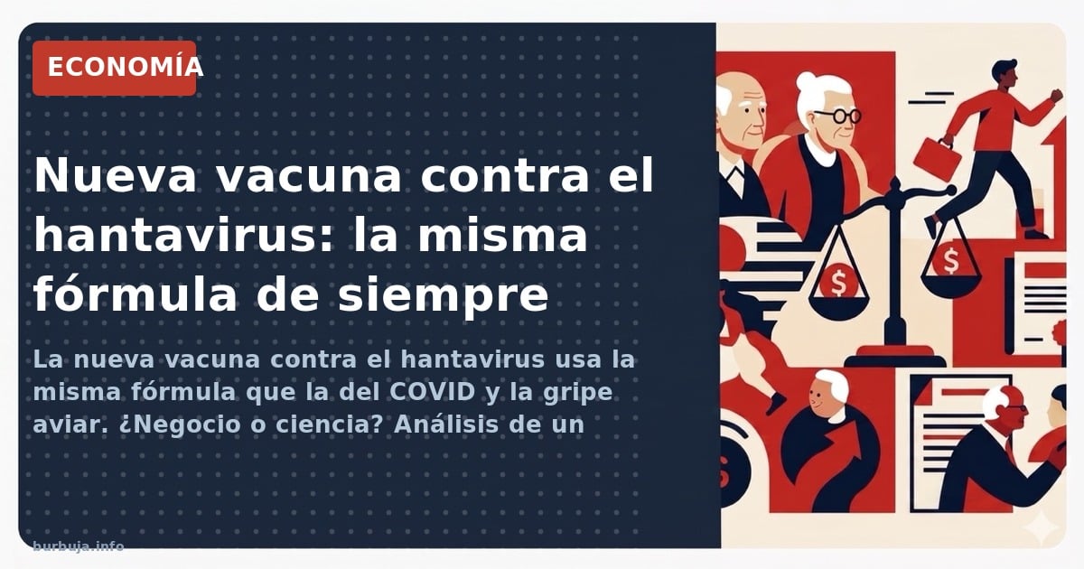 La nueva vacuna contra el hantavirus usa la misma fórmula que la del COVID y la gripe aviar. ¿Negocio o ciencia? Análisis de 