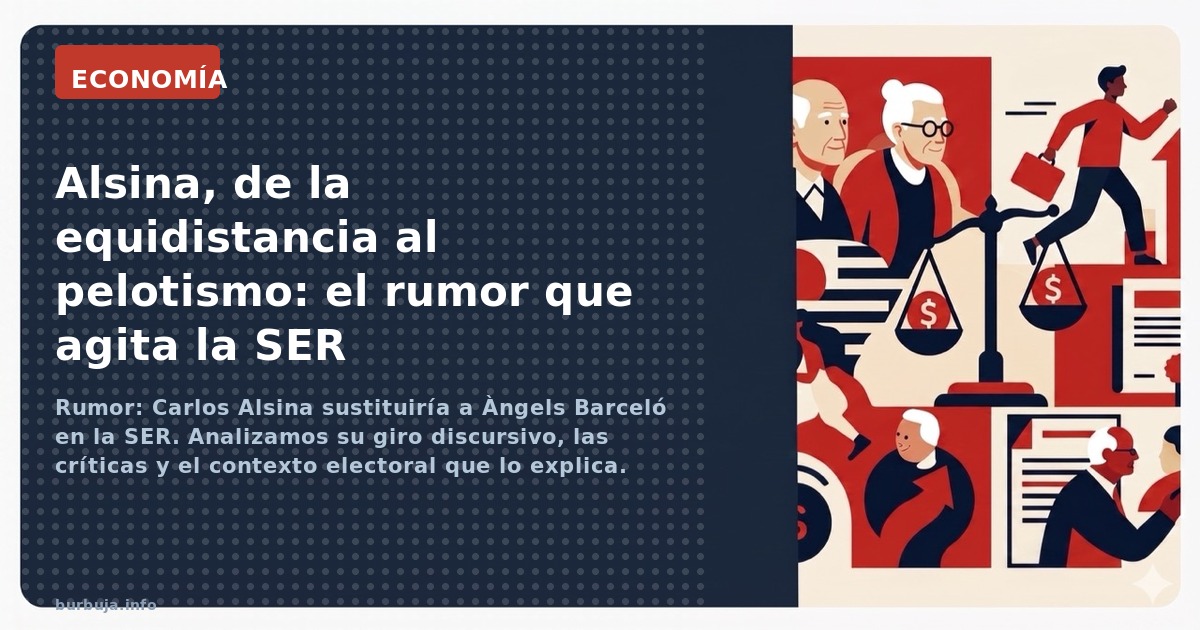 Rumore : Alsina a la Ser en sustitución de Àngels Barceló.