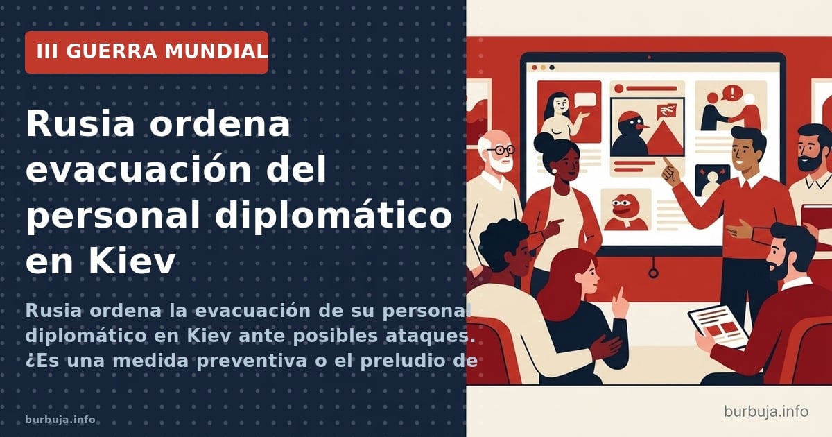 Rusia ordena la evacuación de su personal diplomático en Kiev ante posibles ataques. ¿Es una medida preventiva o el preludio 