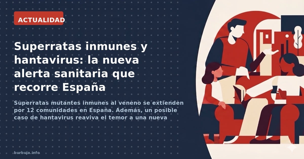 Superratas mutantes inmunes al veneno se extienden por 12 comunidades en España. Además, un posible caso de hantavirus reaviv
