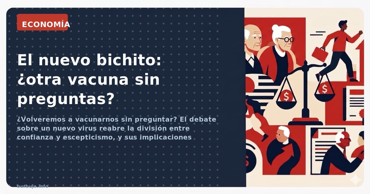 ¿Volveremos a vacunarnos sin preguntar? El debate sobre un nuevo virus reabre la división entre confianza y escepticismo, y s