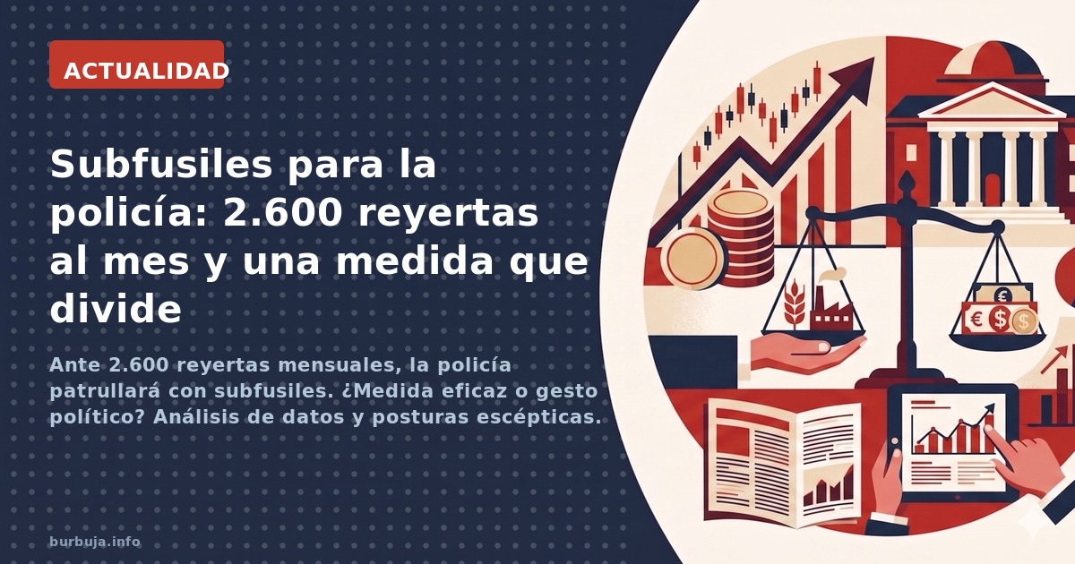 Ante 2.600 reyertas mensuales, la policía patrullará con subfusiles. ¿Medida eficaz o gesto político? Análisis de datos y pos