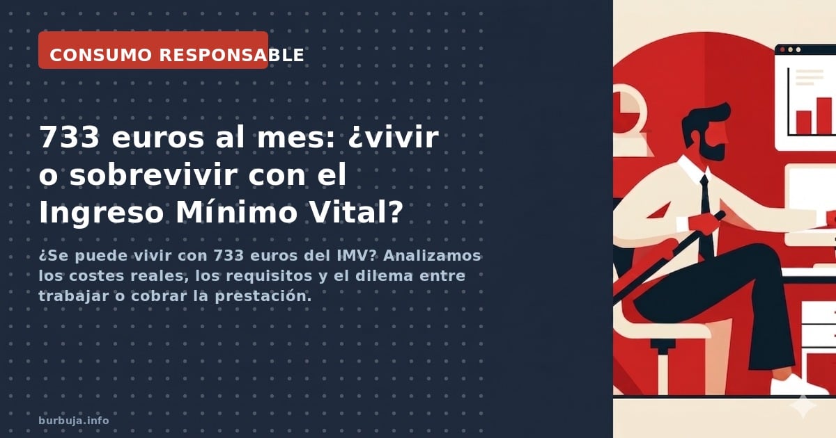 ¿Se puede vivir con 733 euros del IMV? Analizamos los costes reales, los requisitos y el dilema entre trabajar o cobrar la pr