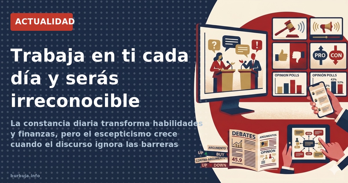La constancia diaria transforma habilidades y finanzas, pero el escepticismo crece cuando el discurso ignora las barreras est