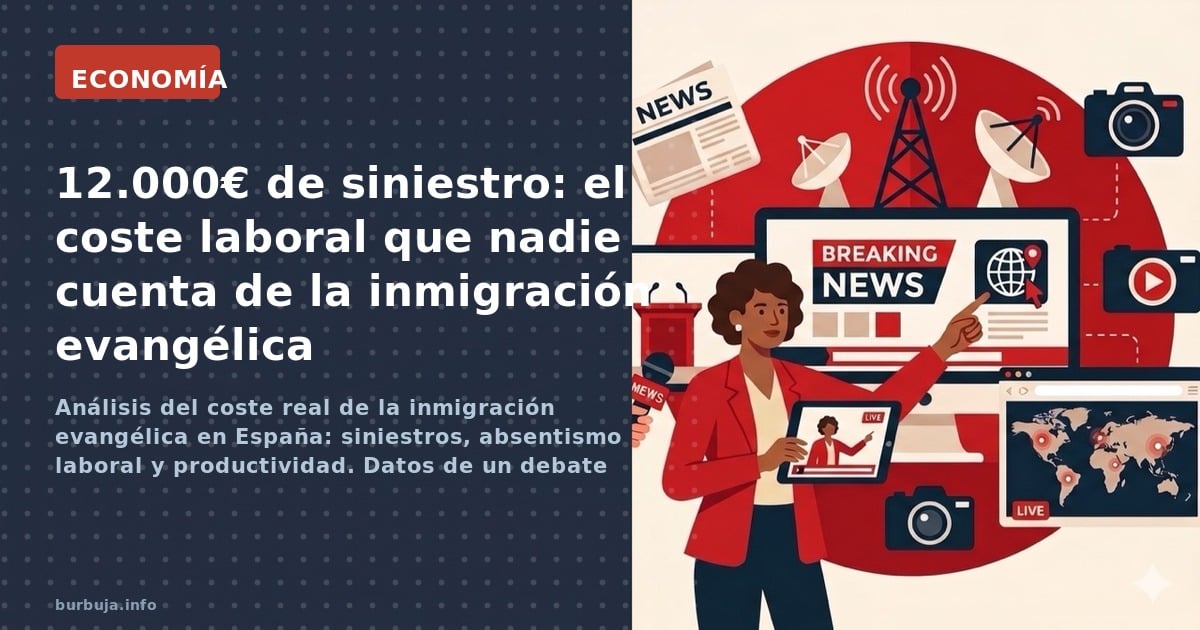 Análisis del coste real de la inmigración evangélica en España: siniestros, absentismo laboral y productividad. Datos de un d