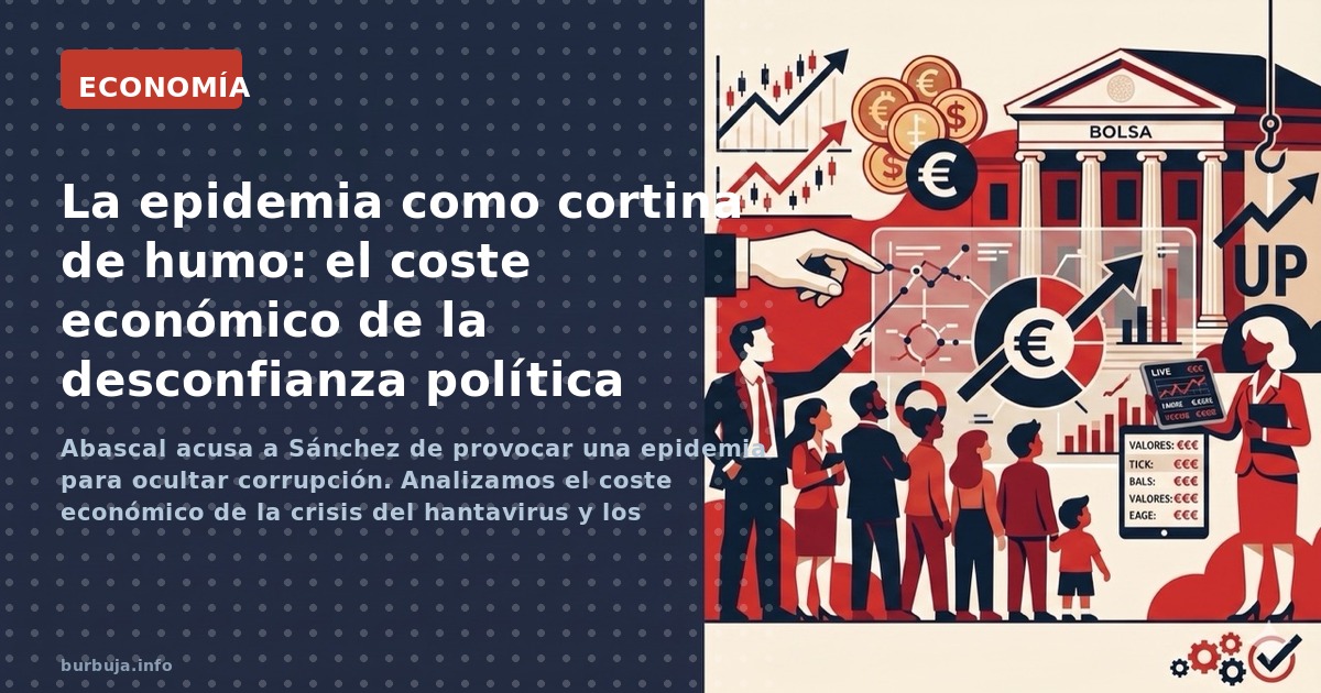 Abascal acusa a Sánchez de provocar una epidemia para ocultar corrupción. Analizamos el coste económico de la crisis del hant