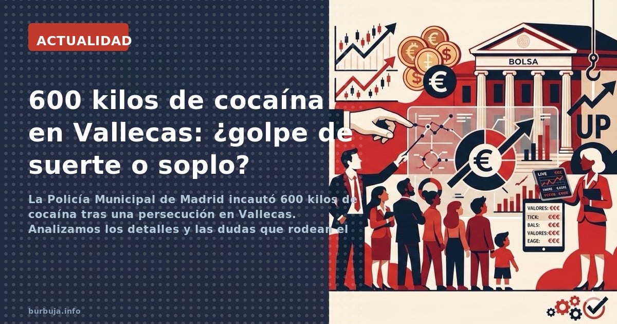 La Policía Municipal de Madrid incautó 600 kilos de cocaína tras una persecución en Vallecas. Analizamos los detalles y las d