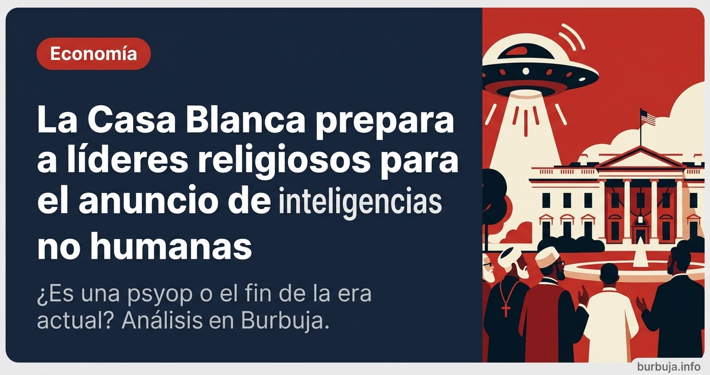 La Casa Blanca prepara a líderes religiosos para un anuncio sobre inteligencias no humanas. ¿Es una filtración real o una cor