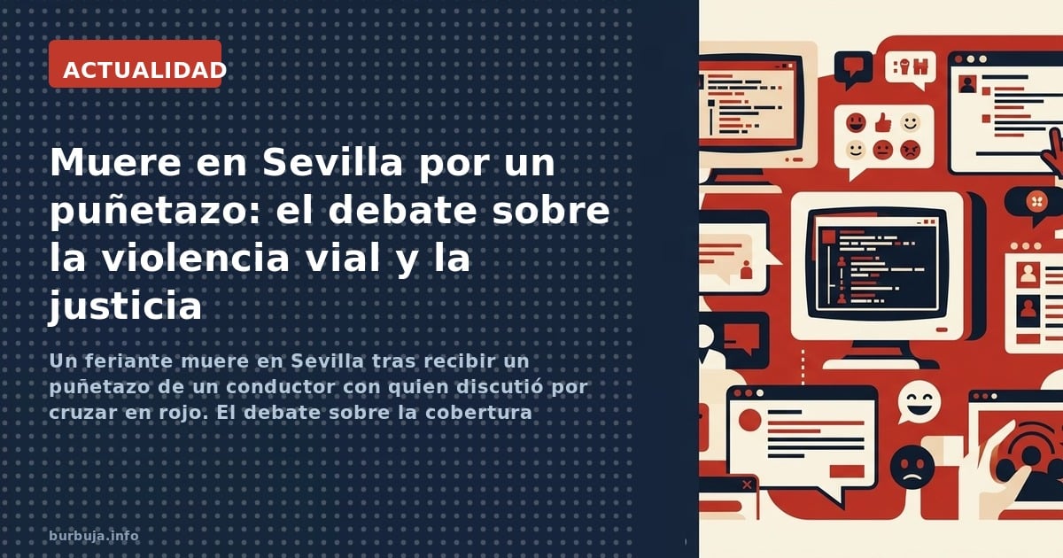 Un feriante muere en Sevilla tras recibir un puñetazo de un conductor con quien discutió por cruzar en rojo. El debate sobre 