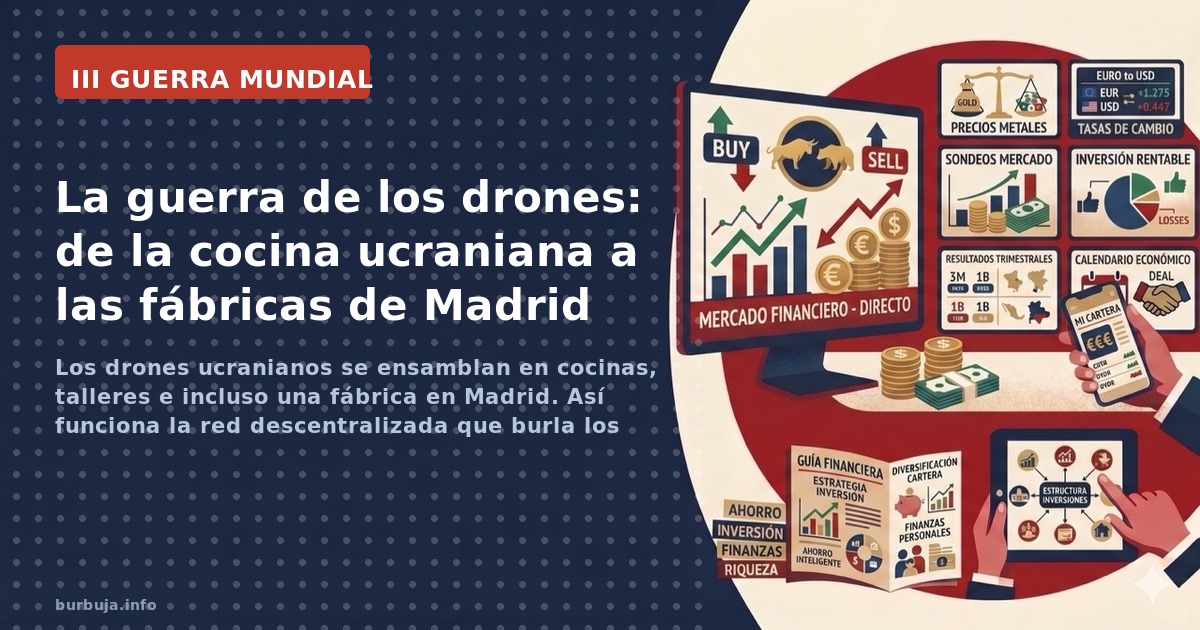 Los drones ucranianos se ensamblan en cocinas, talleres e incluso una fábrica en Madrid. Así funciona la red descentralizada 