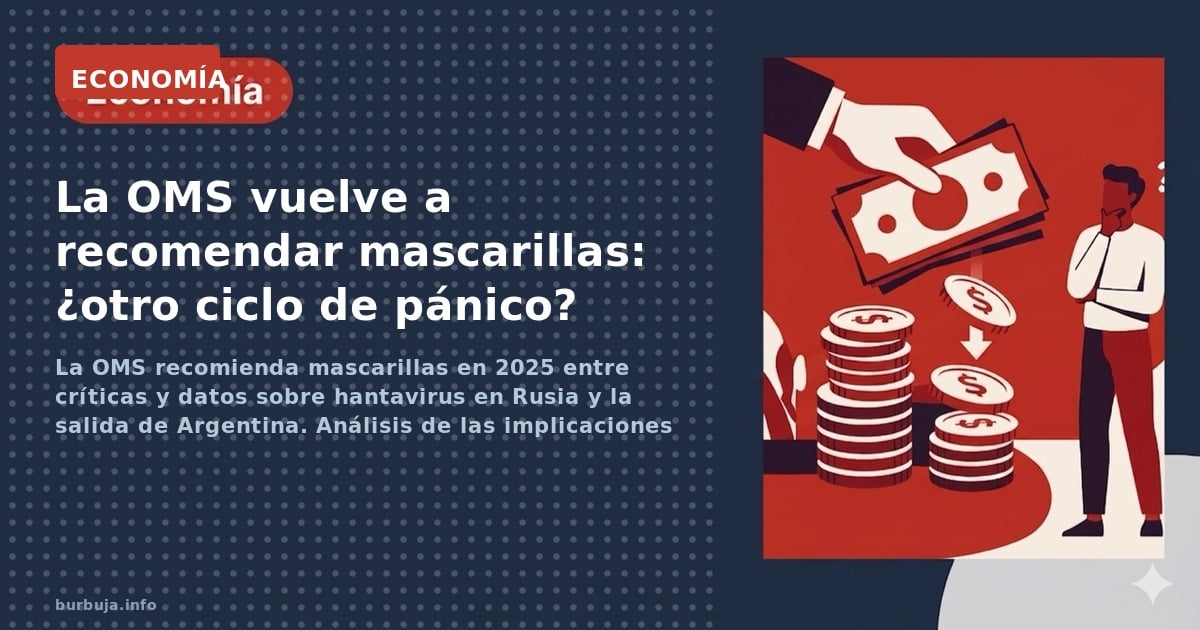 La OMS recomienda mascarillas en 2025 entre críticas y datos sobre hantavirus en Rusia y la salida de Argentina. Análisis de 