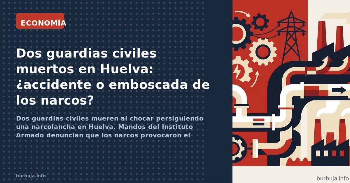 Dos guardias civiles mueren al chocar persiguiendo una narcolancha en Huelva. Mandos del Instituto Armado denuncian que los n