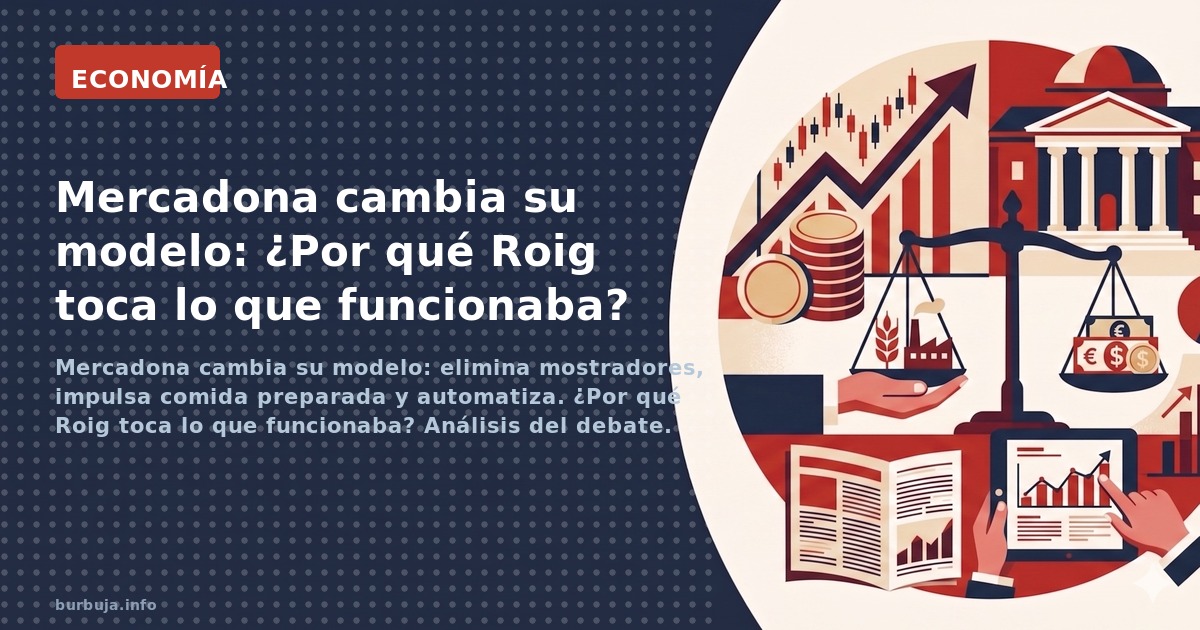 Mercadona cambia su modelo: elimina mostradores, impulsa comida preparada y automatiza. ¿Por qué Roig toca lo que funcionaba?