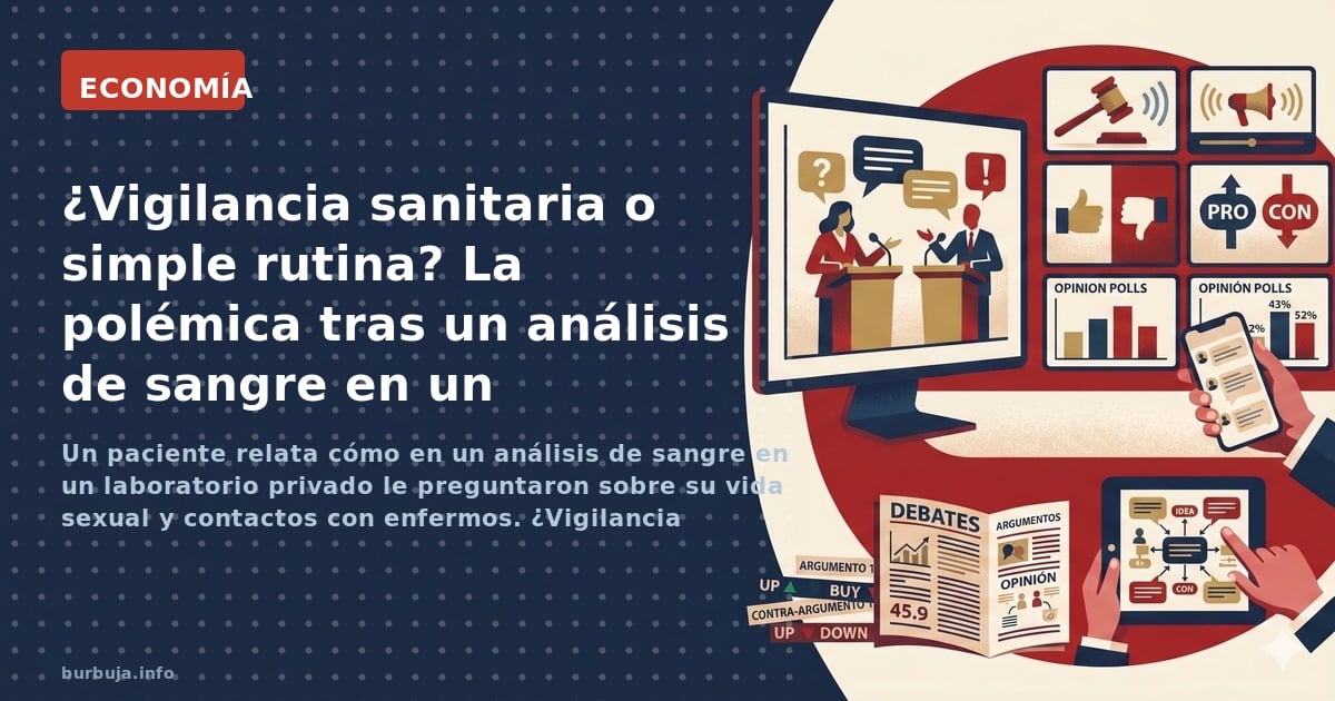 Un paciente relata cómo en un análisis de sangre en un laboratorio privado le preguntaron sobre su vida sexual y contactos co