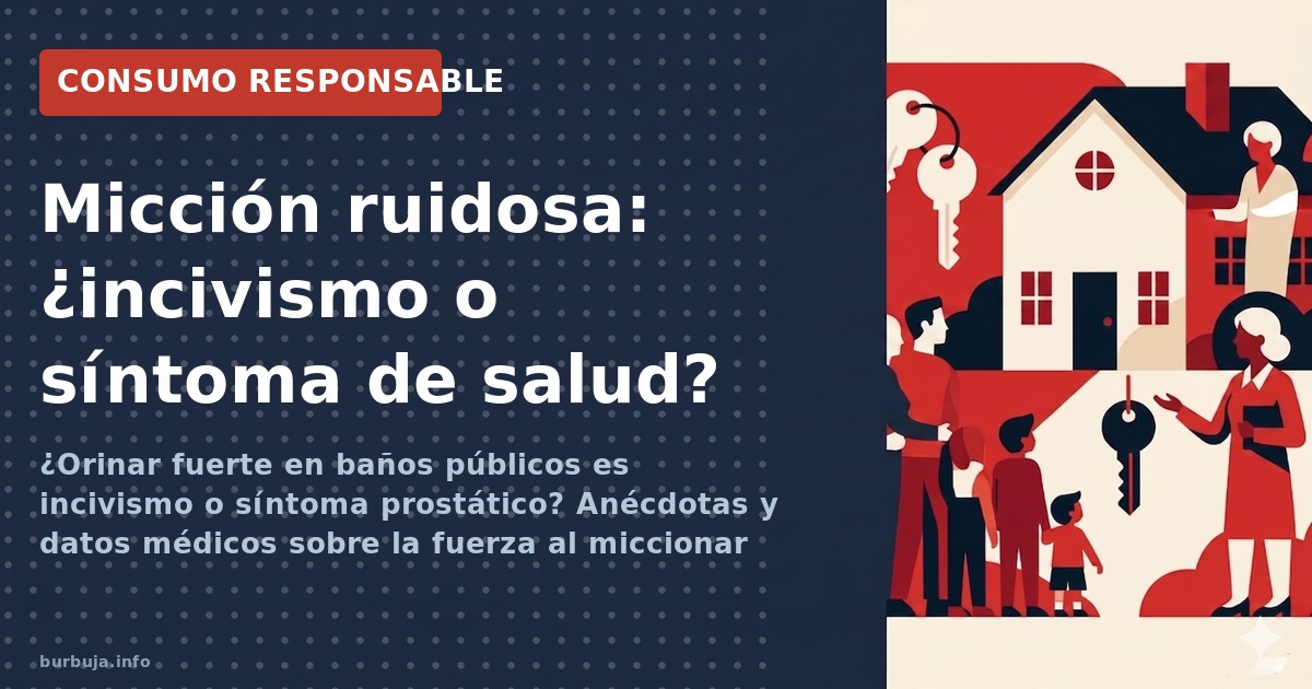 ¿Orinar fuerte en baños públicos es incivismo o síntoma prostático? Anécdotas y datos médicos sobre la fuerza al miccionar y 