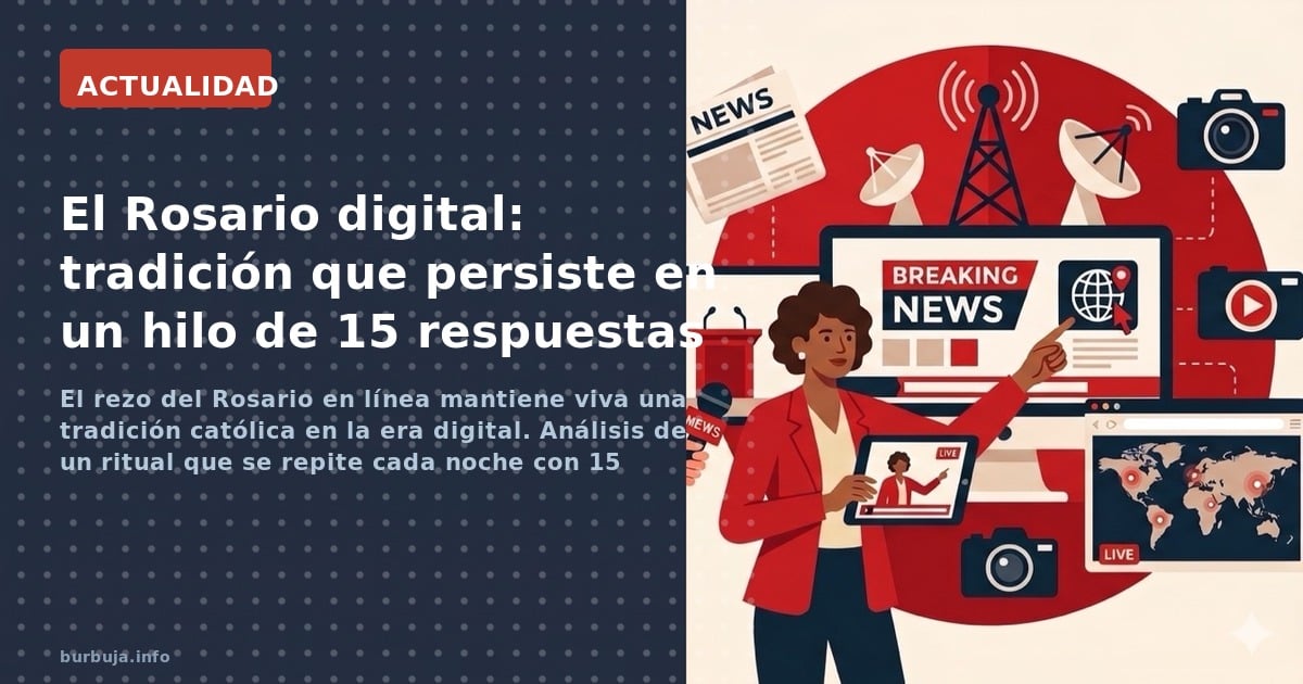 El rezo del Rosario en línea mantiene viva una tradición católica en la era digital. Análisis de un ritual que se repite cada