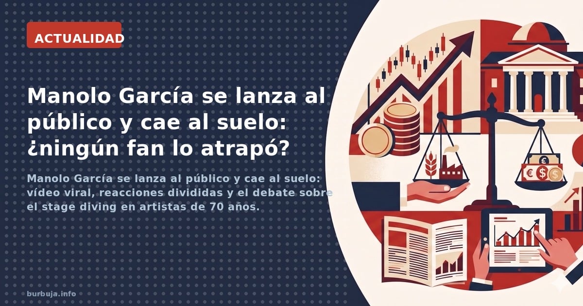 Manolo García se lanza al público y cae al suelo: vídeo viral, reacciones divididas y el debate sobre el stage diving en arti