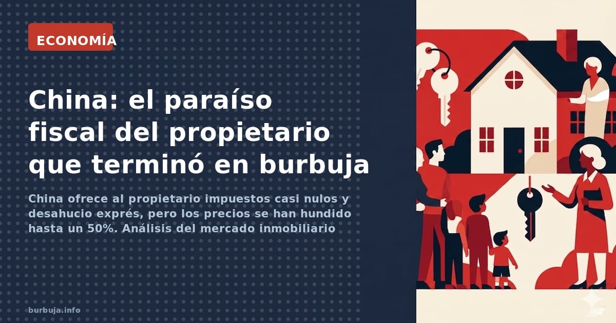 China ofrece al propietario impuestos casi nulos y desahucio exprés, pero los precios se han hundido hasta un 50%. Análisis d