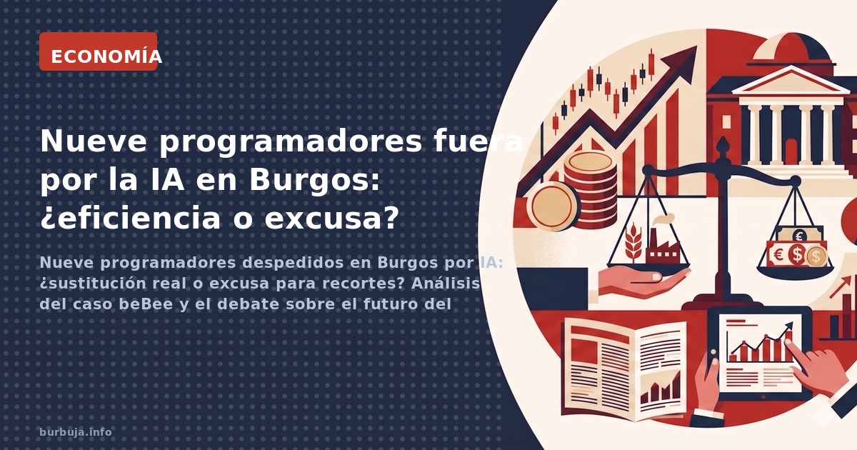 Una empresa de Burgos despide a casi toda su plantilla de programadores alegando uso de IA. ¿Eficiencia técnica o recorte de 