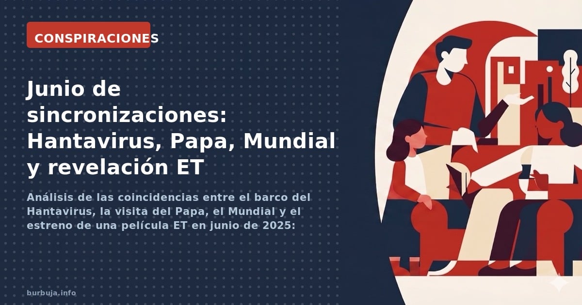Análisis de las coincidencias entre el barco del Hantavirus, la visita del Papa, el Mundial y el estreno de una película ET e
