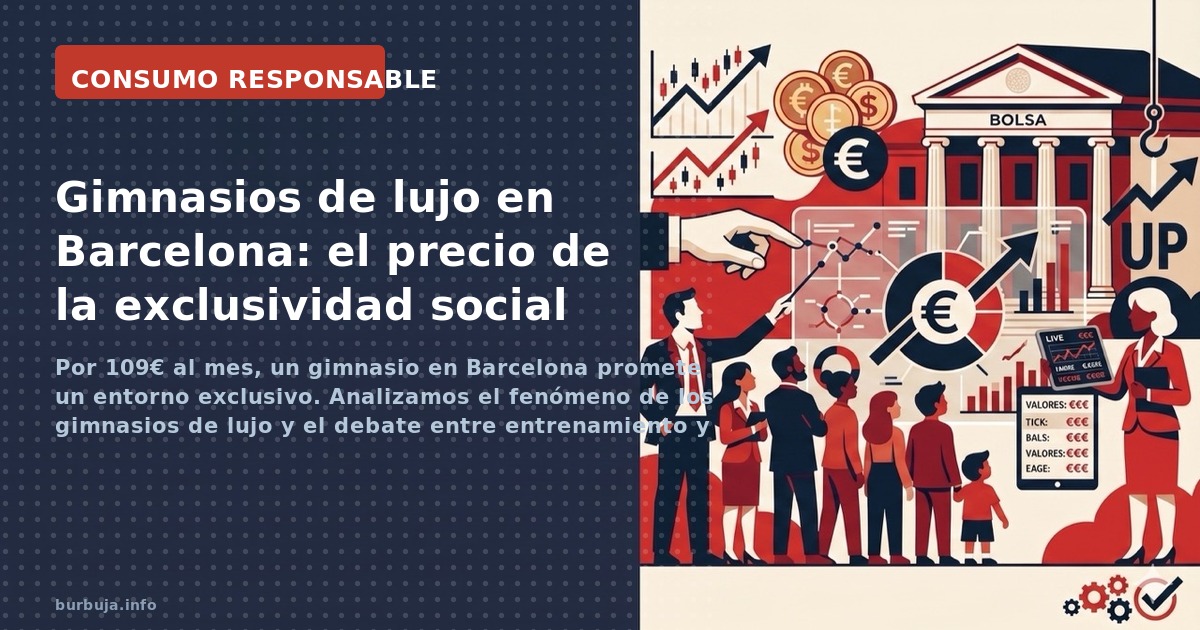 Por 109€ al mes, un gimnasio en Barcelona promete un entorno exclusivo. Analizamos el fenómeno de los gimnasios de lujo y el 