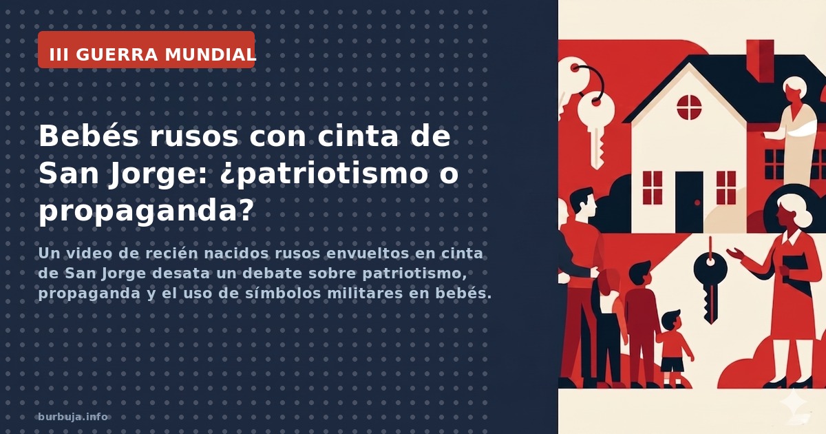 Un video de recién nacidos rusos envueltos en cinta de San Jorge desata un debate sobre patriotismo, propaganda y el uso de s