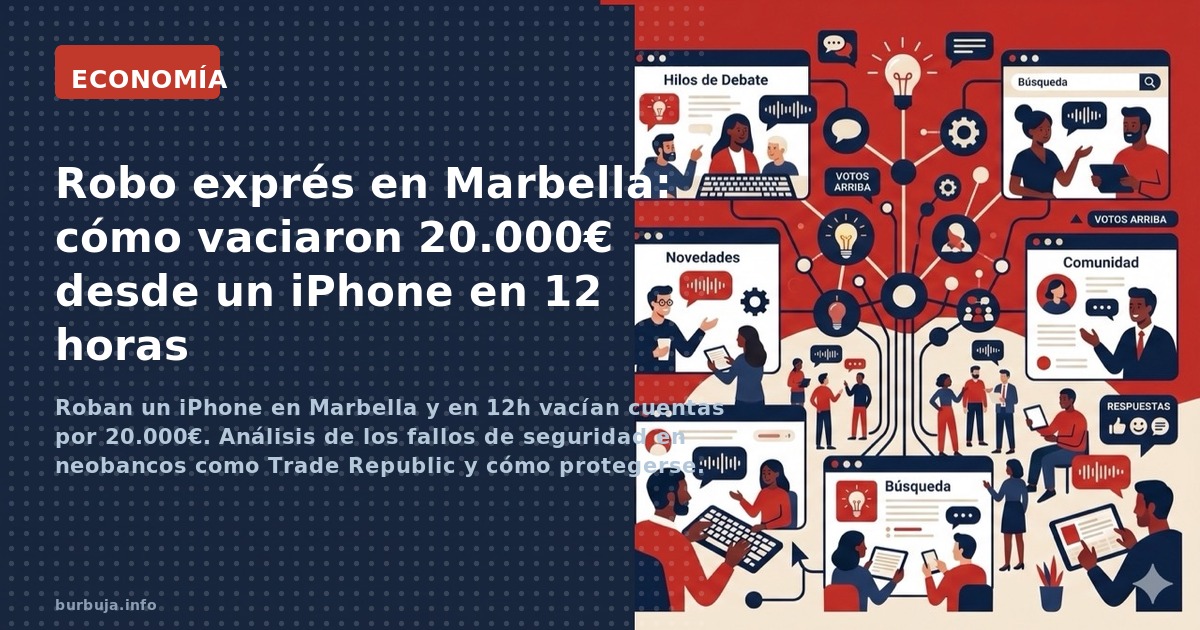 Roban un iPhone en Marbella y en 12h vacían cuentas por 20.000€. Análisis de los fallos de seguridad en neobancos como Trade 