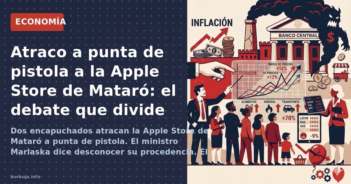 Dos encapuchados atracan la Apple Store de Mataró a punta de pistola. El ministro Marlaska dice desconocer su procedencia. El