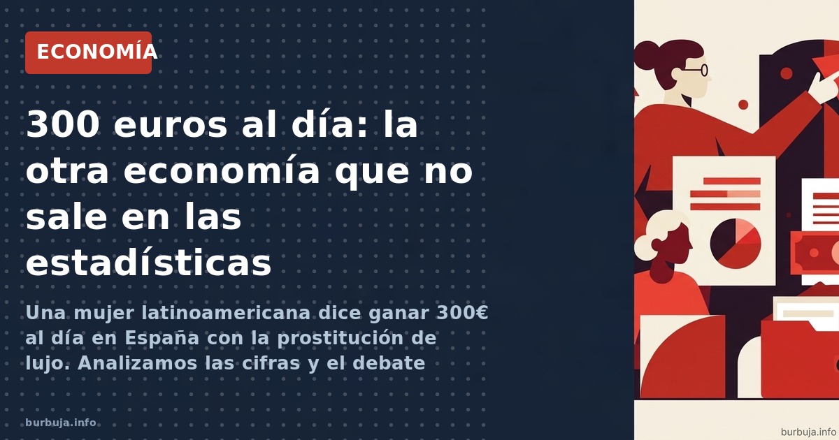 Una mujer latinoamericana dice ganar 300€ al día en España con la prostitución de lujo. Analizamos las cifras y el debate sob