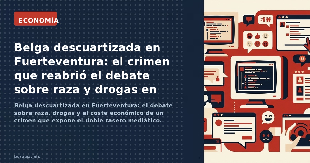 Belga descuartizada en Fuerteventura: el debate sobre raza, drogas y el coste económico de un crimen que expone el doble rase