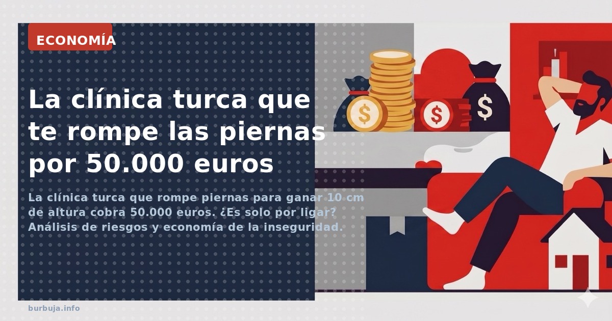 La clínica turca que rompe piernas para ganar 10 cm de altura cobra 50.000 euros. ¿Es solo por ligar? Análisis de riesgos y e