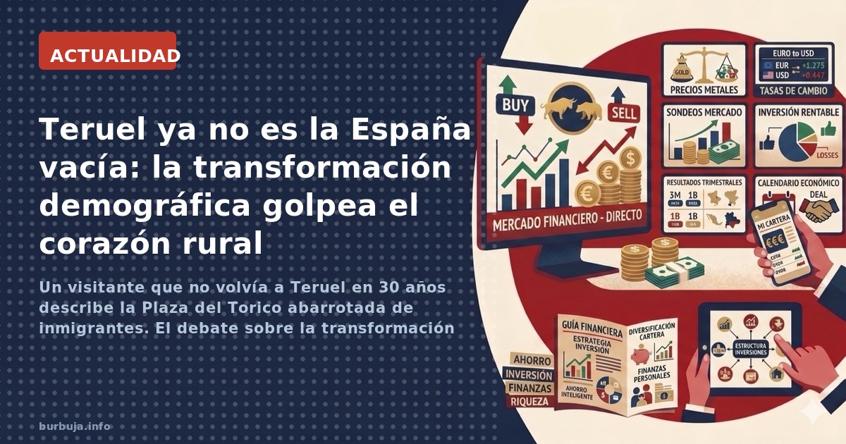 Un visitante que no volvía a Teruel en 30 años describe la Plaza del Torico abarrotada de inmigrantes. El debate sobre la tra