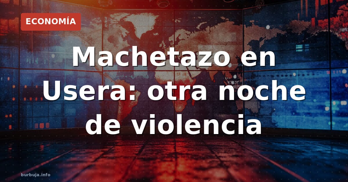 Machetazo en Usera: otra noche de violencia