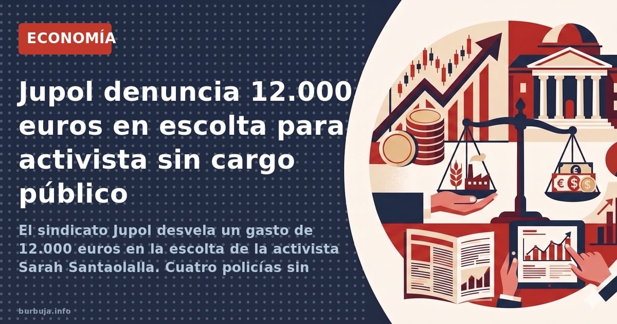 El sindicato Jupol desvela un gasto de 12.000 euros en la escolta de la activista Sarah Santaolalla. Cuatro policías sin ries