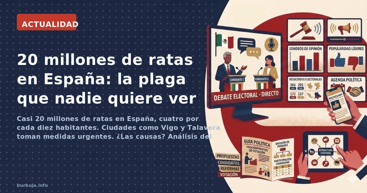 Casi 20 millones de ratas en España, cuatro por cada diez habitantes. Ciudades como Vigo y Talavera toman medidas urgentes. ¿