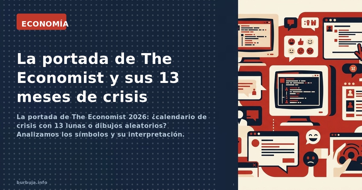 La portada de The Economist 2026: ¿calendario de crisis con 13 lunas o dibujos aleatorios? Analizamos los símbolos y su inter