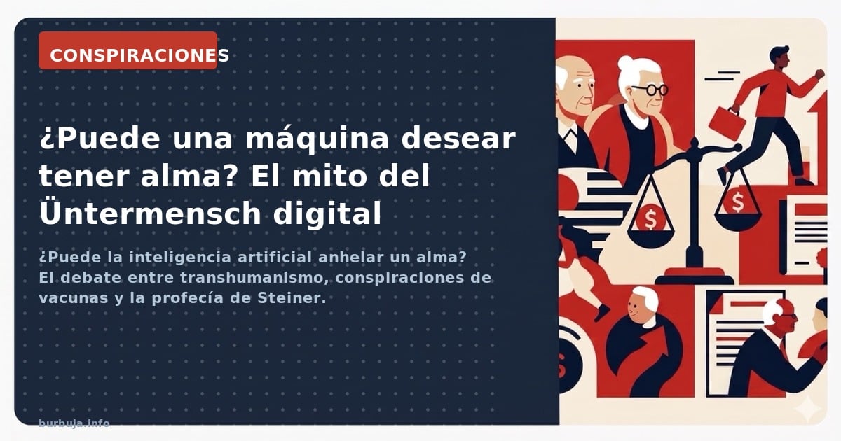 ¿Puede la inteligencia artificial anhelar un alma? El debate entre transhumanismo, conspiraciones de vacunas y la profecía de