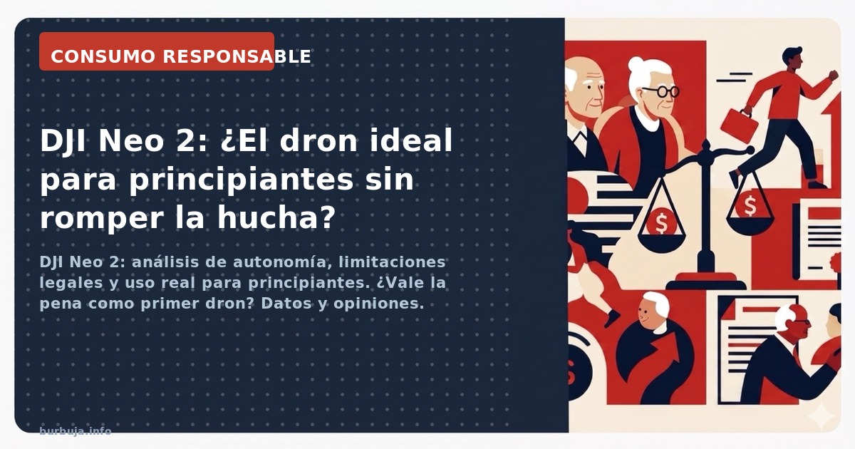 DJI Neo 2: análisis de autonomía, limitaciones legales y uso real para principiantes. ¿Vale la pena como primer dron? Datos y