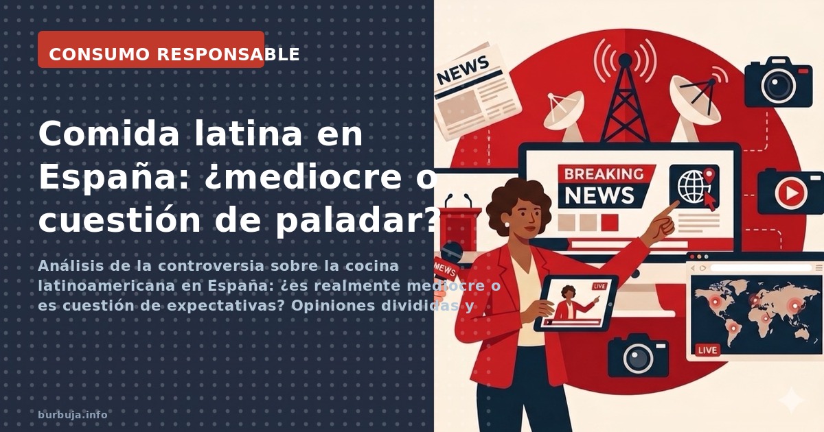 Análisis de la controversia sobre la cocina latinoamericana en España: ¿es realmente mediocre o es cuestión de expectativas? 