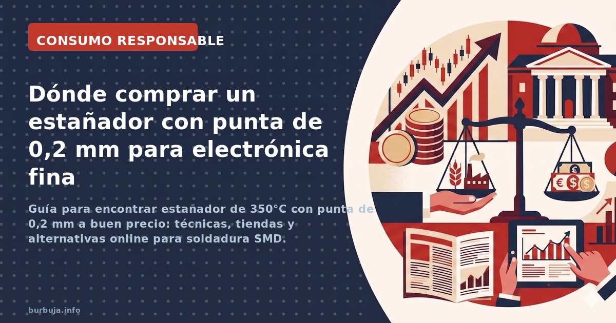 Guía para encontrar estañador de 350°C con punta de 0,2 mm a buen precio: técnicas, tiendas y alternativas online para soldad