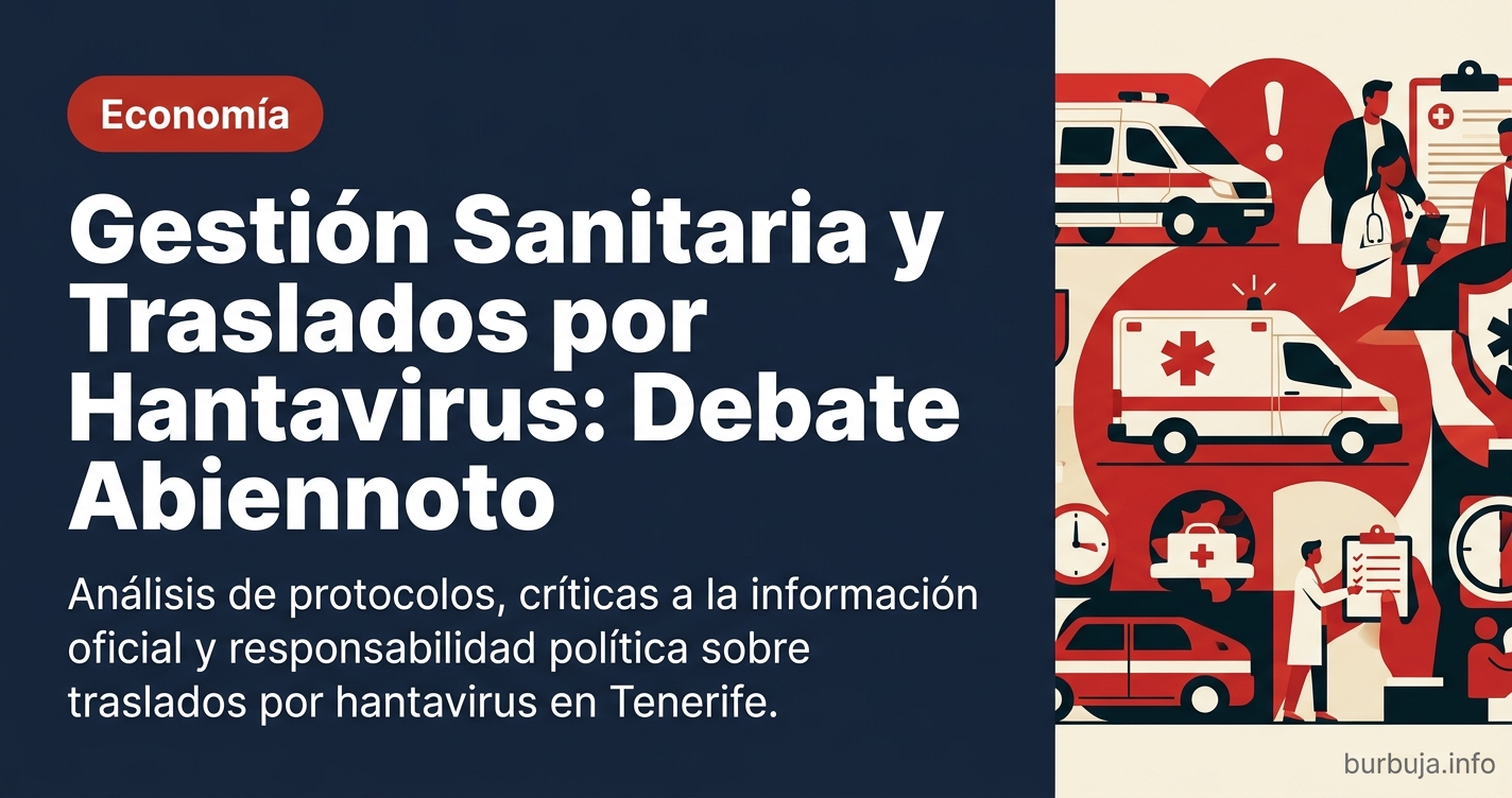 Debate sobre la gestión sanitaria de los traslados por hantavirus en Tenerife. Analizamos protocolos, críticas a la informaci