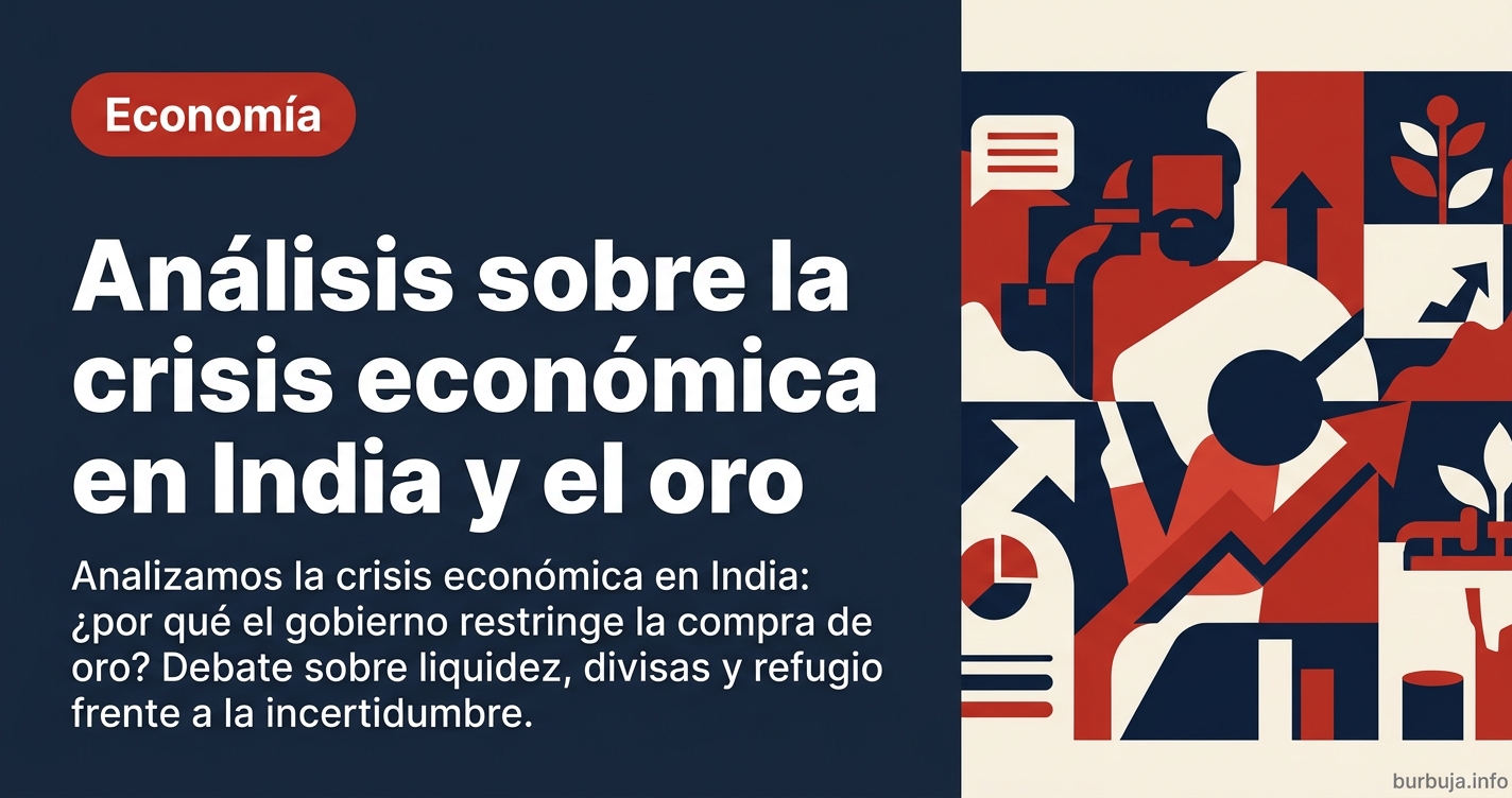 Analizamos la crisis económica en India: ¿por qué el gobierno restringe la compra de oro? Debate sobre liquidez, divisas y re
