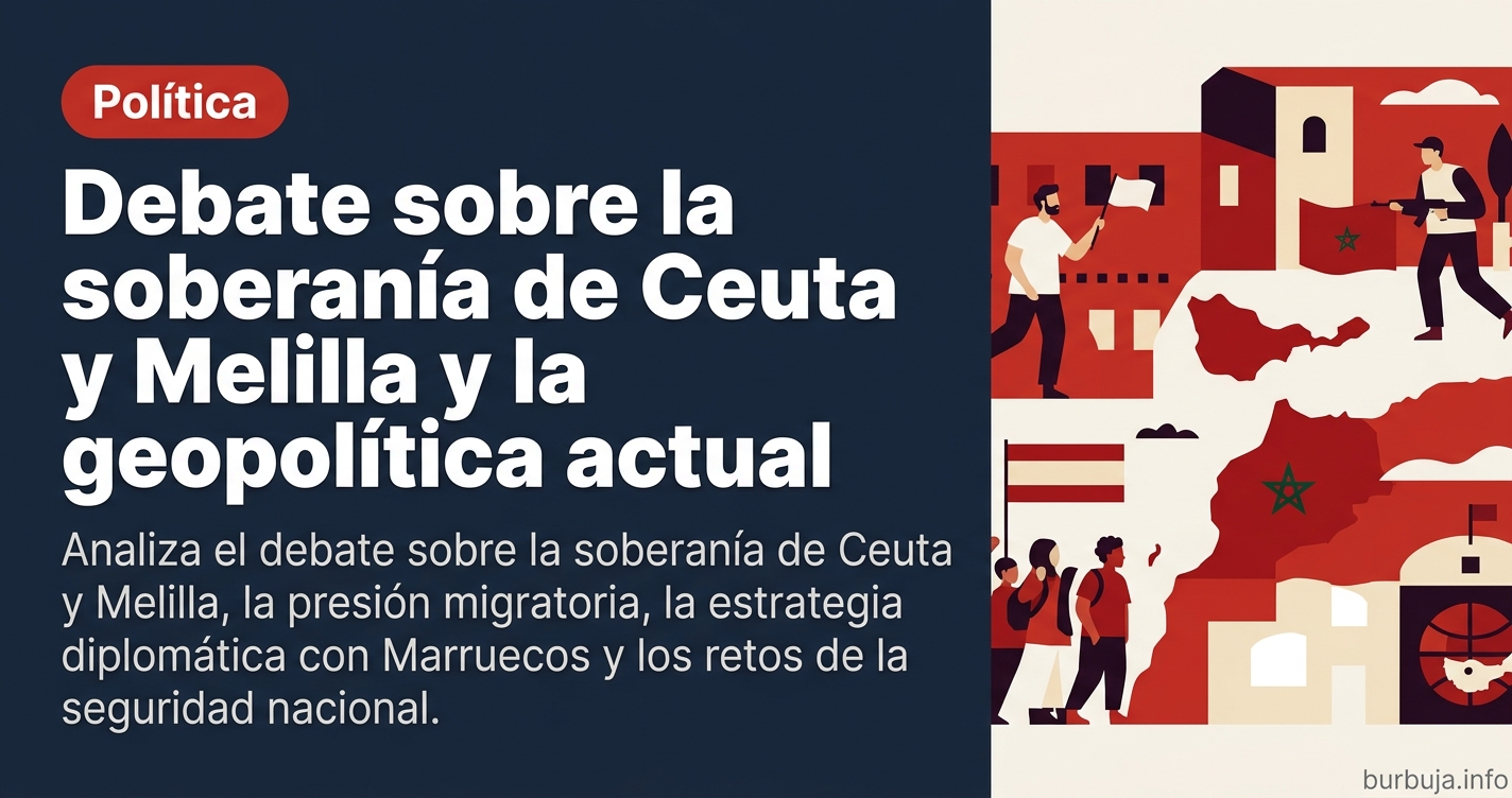Analiza el debate sobre la soberanía de Ceuta y Melilla, la presión migratoria, la estrategia diplomática con Marruecos y los