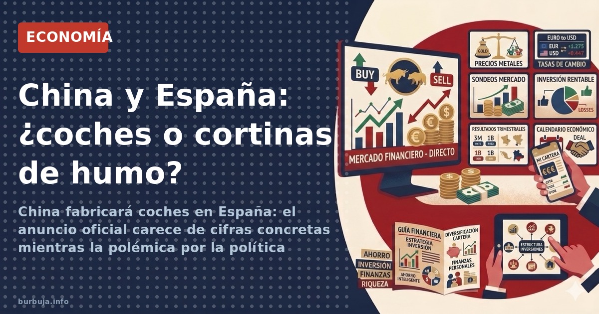 China fabricará coches en España: el anuncio oficial carece de cifras concretas mientras la polémica por la política exterior