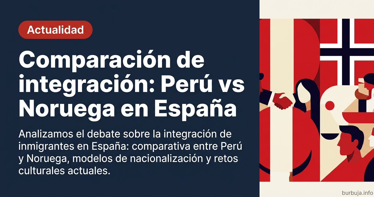 Analizamos el debate sobre la integración de inmigrantes en España: comparativa entre Perú y Noruega, modelos de nacionalizac
