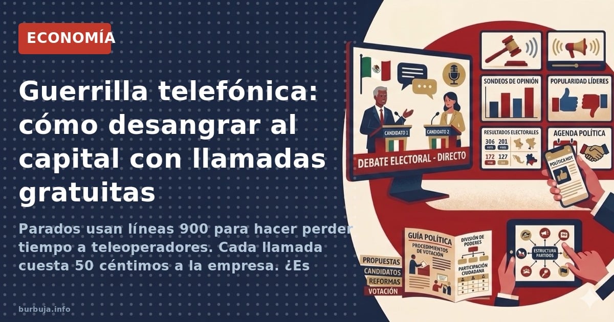 Parados usan líneas 900 para hacer perder tiempo a teleoperadores. Cada llamada cuesta 50 céntimos a la empresa. ¿Es guerrill