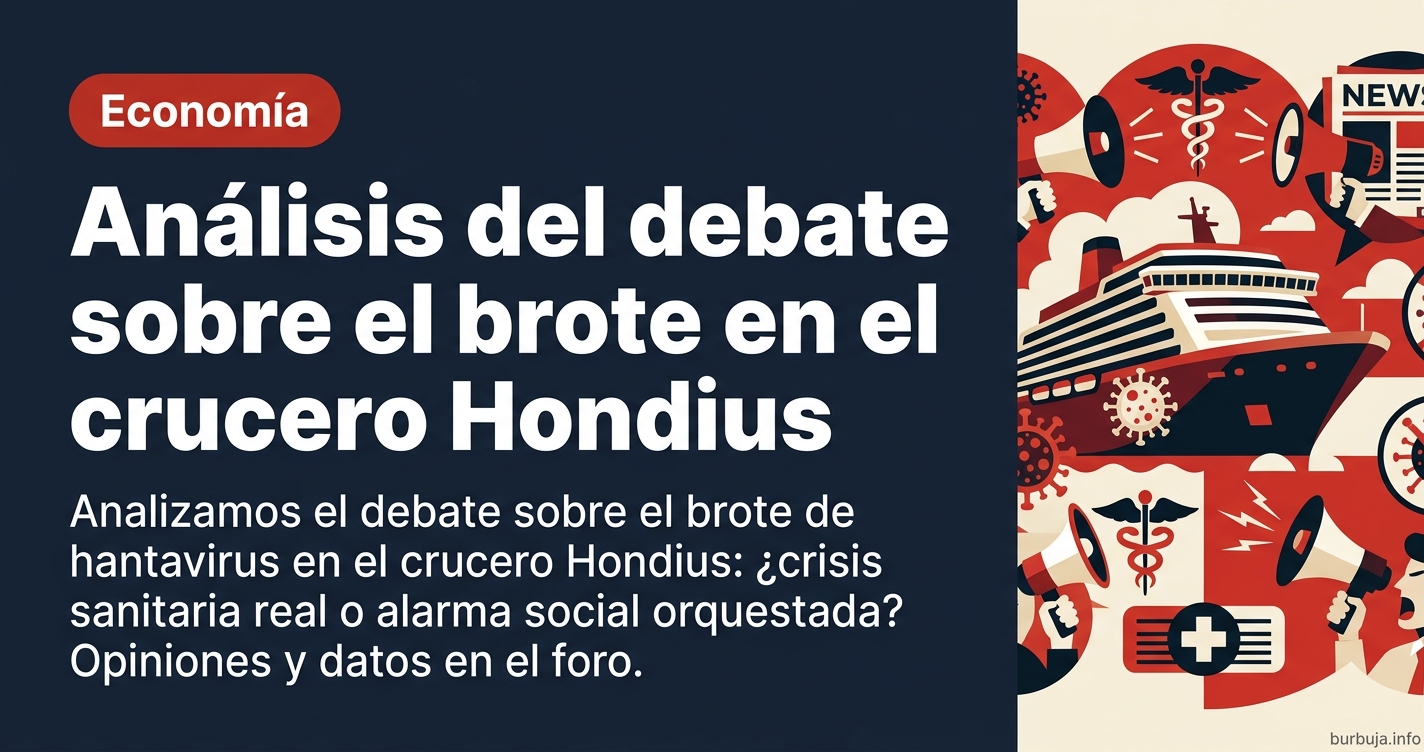 Analizamos el debate sobre el brote de hantavirus en el crucero Hondius: ¿crisis sanitaria real o alarma social orquestada? O