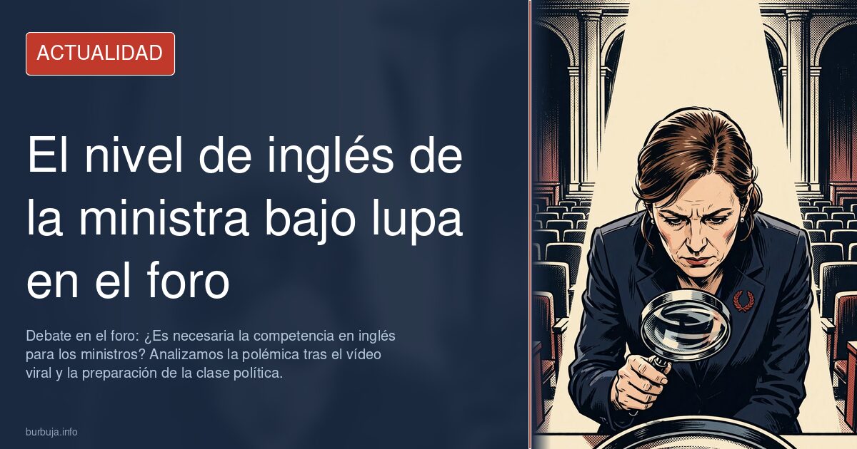 Debate en el foro: ¿Es necesaria la competencia en inglés para los ministros? Analizamos la polémica tras el vídeo viral y la