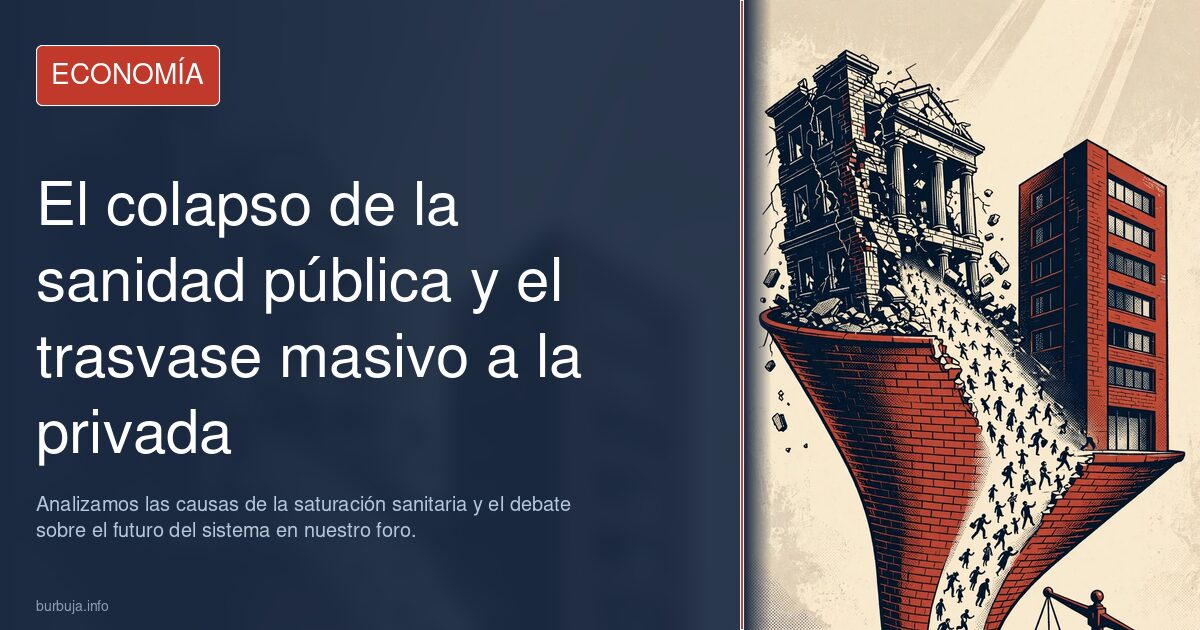 ¿Colapso de la sanidad pública o auge de la privada? Analizamos las causas de la saturación sanitaria y el debate sobre el fu