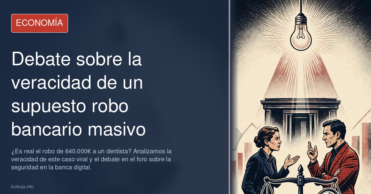 ¿Es real el robo de 640.000€ a un dentista? Analizamos la veracidad de este caso viral y el debate en el foro sobre la seguri
